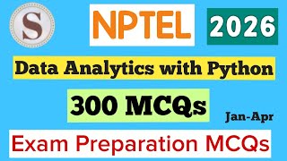 Data Analytics with Python || NPTEL Exam Preparation MCQs 2026 || #nptel #skumaredu