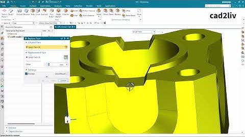NX Modeling | #Replace Face | How to use Replace Face in NX | #nxtutorials | NX CAD | Cad2liv