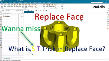 NX Modeling | #Replace Face | How to use Replace Face in NX | #nxtutorials | NX CAD | Cad2liv