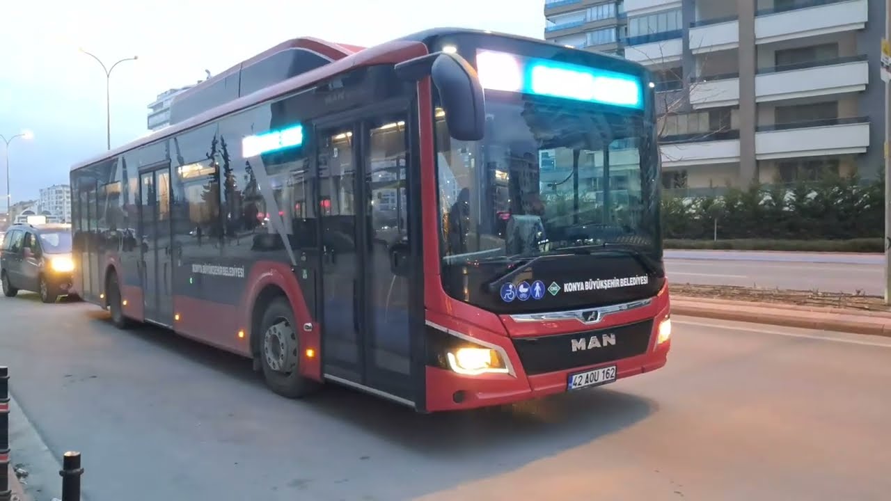 1200 | Konya Belediye Otobüs Turu #70 (25 Dere Meram Tıp) Man Lion's City 12G CNG