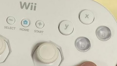 How To Use A Classic Wii Controller