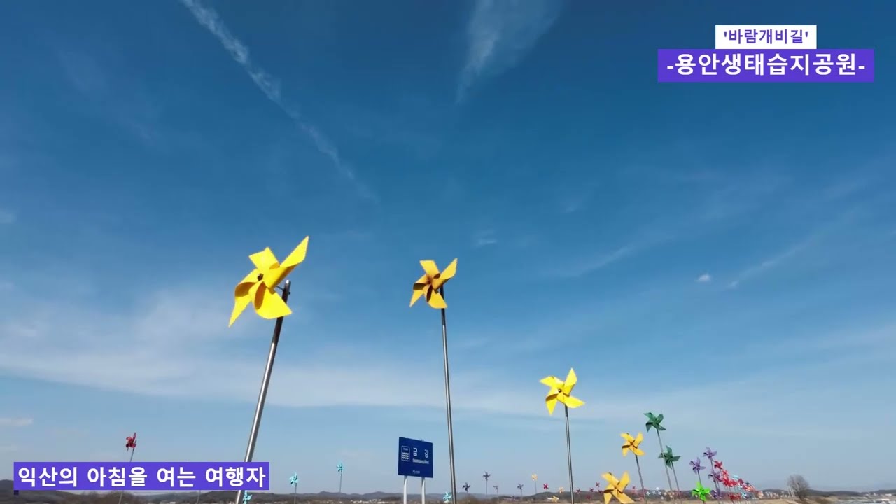 용안생태습지공원의 바람개비