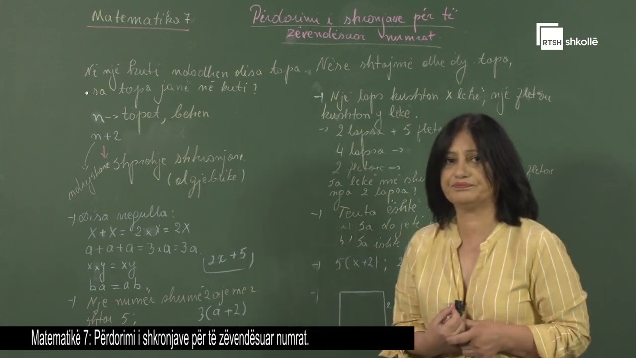 Përdorimi i shkronjave për të zëvendësuar numrat| Matematikë 7