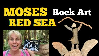 Moses Parts the Red Sea Story time - rock and pebble art with Patti Rokus