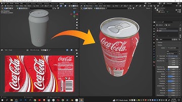 Blender Tutorial : How to label a soda can in blender || Product Labelling