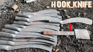 How To Make a Hook Knife @blacksmithkh7274 