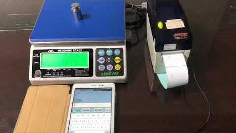 Control our Jadever scale from Pad by Bluetooth 2.0