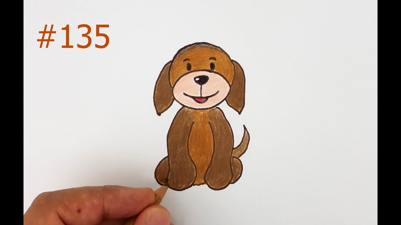 Kolay Kopek Cizimi Kopek Nasil Cizilir Easy Dog Drawing 135 Youtube