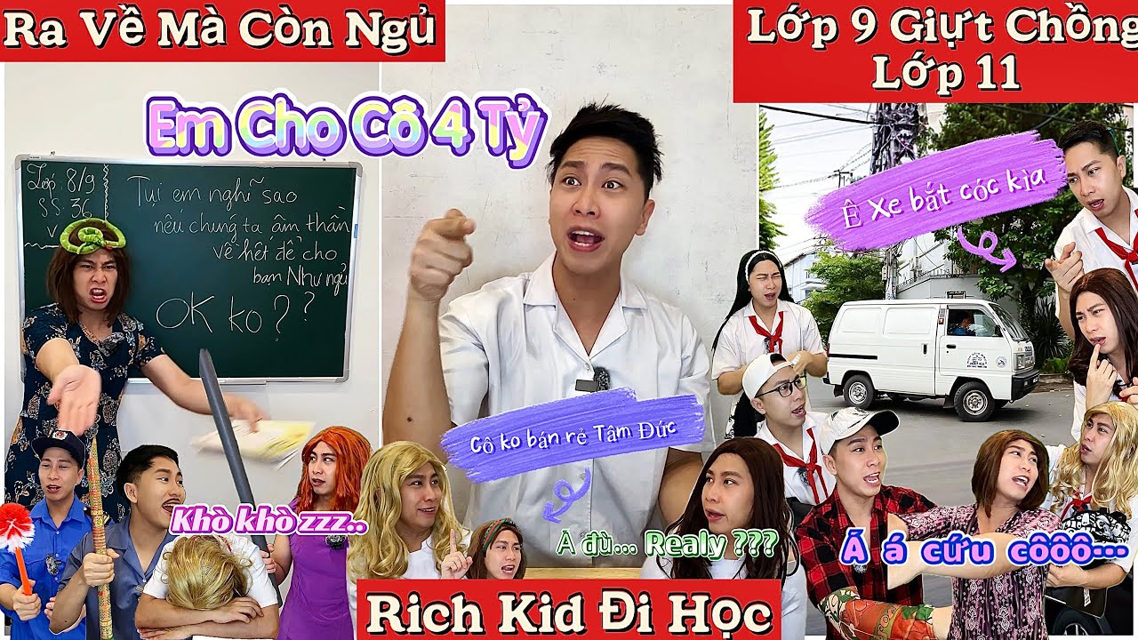 Tổng Hợp Video Ngắn Học Sinh #92 : Rich Kid Đi Học, Cô 4 Tỷ, Lớp 9 Giựt Chồng Lớp 11, Ra Về Còn Ngủ