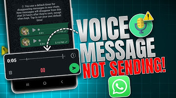 How to Fix WhatsApp Voice Message Not Sending Issues | WhatsApp Voice Message Not Working