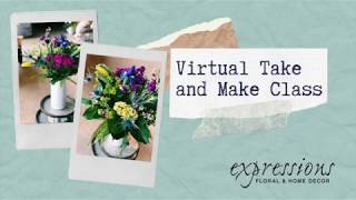Virtual Flower Arranging Tutorial: Kit #2