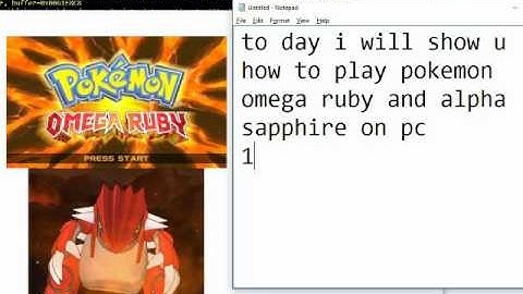 How to play pokemon Omega Ruby/ Alpha Sapphire on PC