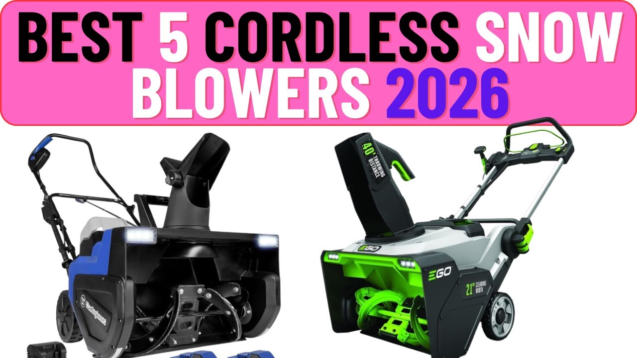 The best Cordless Snow Blowers on Amazon 2026 ️ |(Buyer's guide) - YouTube