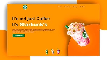 Starbucks Landing Page Website Design using Html CSS & JavaScript | Step By Step Web Design Tutorial