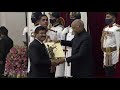 President kovind confers dronacharya award 2021 on shri jai prakash nautiyal