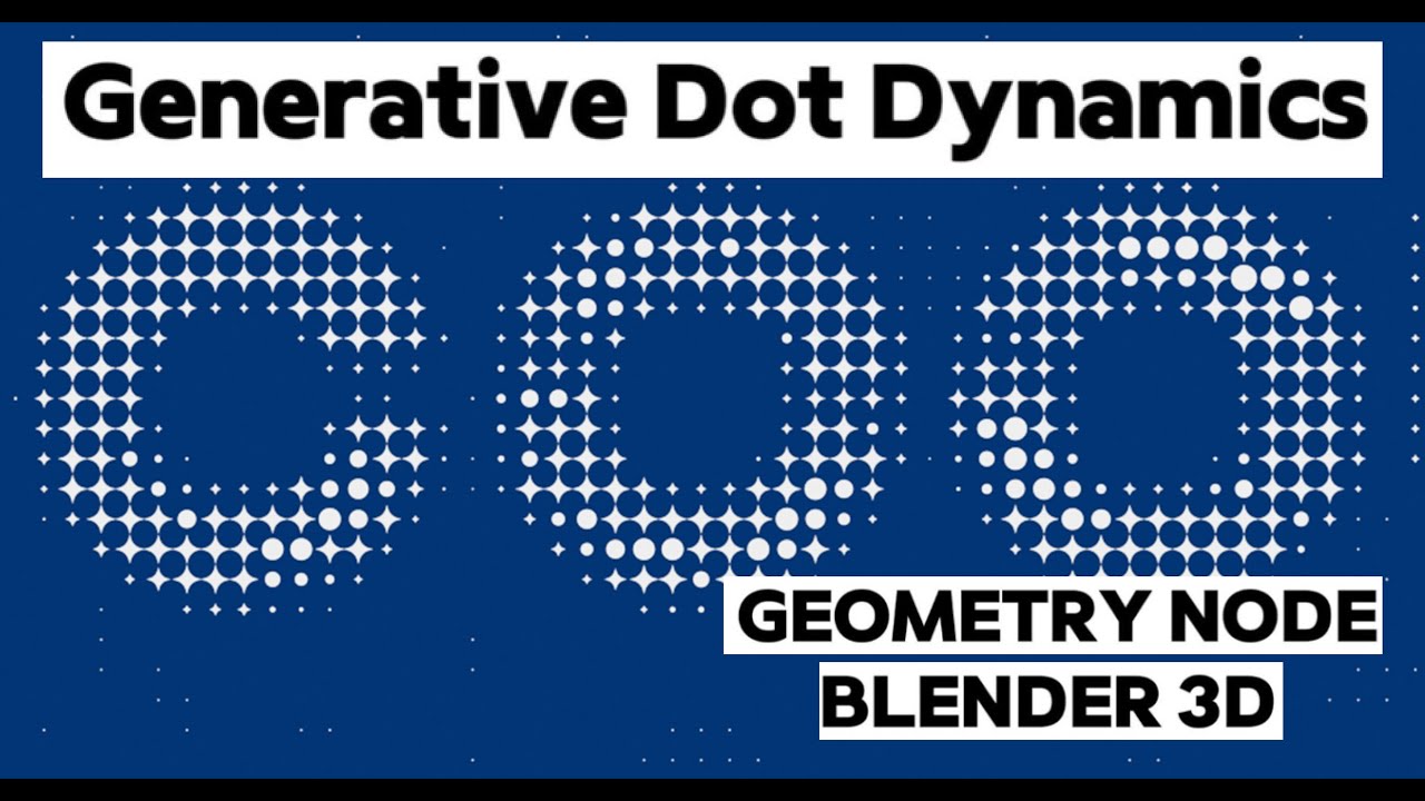 Dotted Node Matrix Example Generative Dot Dynamics - Geometry Nodes - Tutorial - YouTube