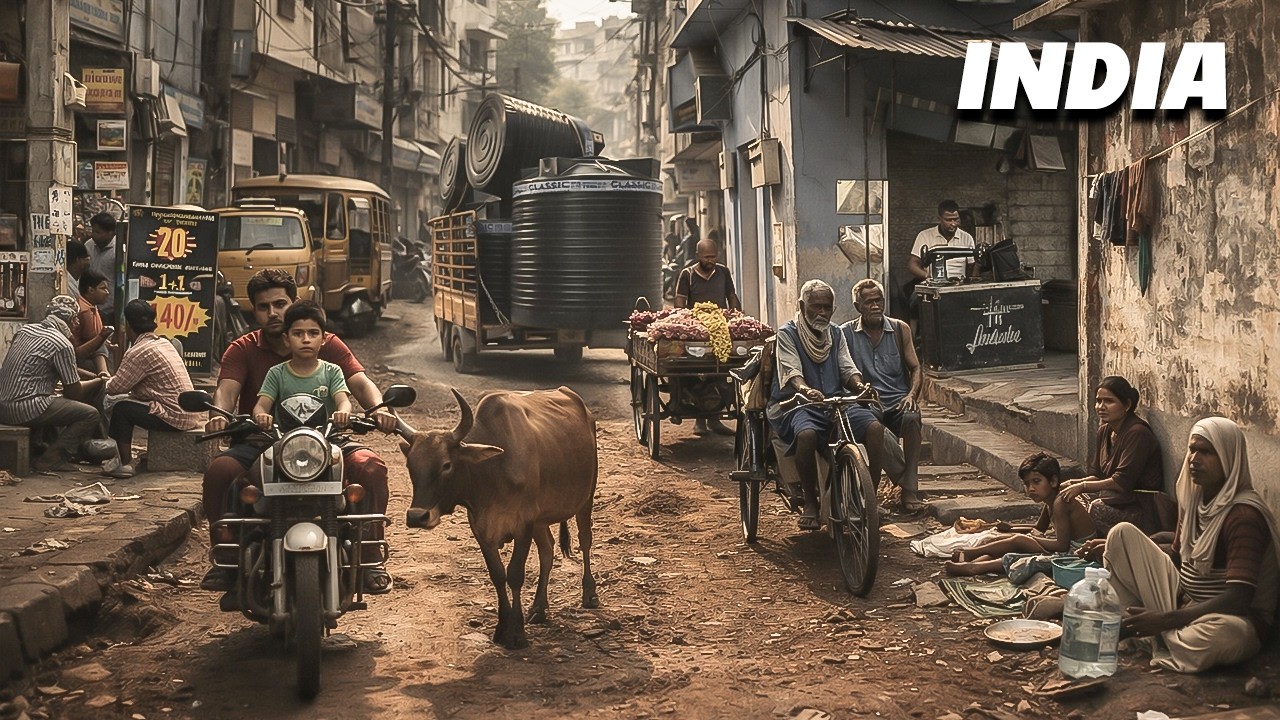 Реальная жизнь на улицах Индии 🇮🇳 Каково это – жить в Индии?!