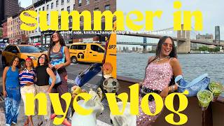 SUMMER IN NYC | weekly vlog: closet sale, knicks championship & world cup kick off festivities