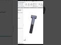 How to Design a T-Bolt in SolidWorks | CAD CAM Tutorial in Hindi #cad #solidworks #viral #shorts