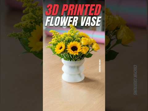 3D PRINTED FLOWER VASE #trending #shorts#3dprinting
