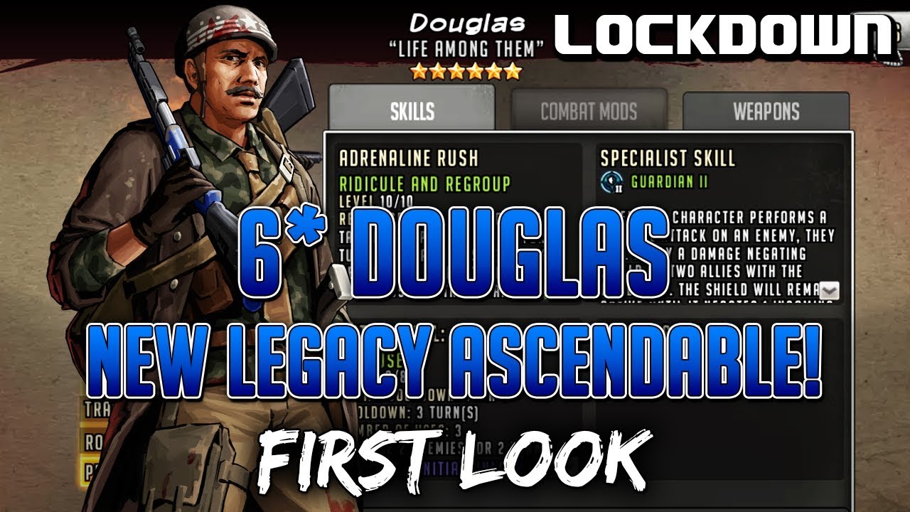 TWD RTS: New Legacy Ascendable, 6* Douglas - First Look - The Walking Dead: Road to Survival