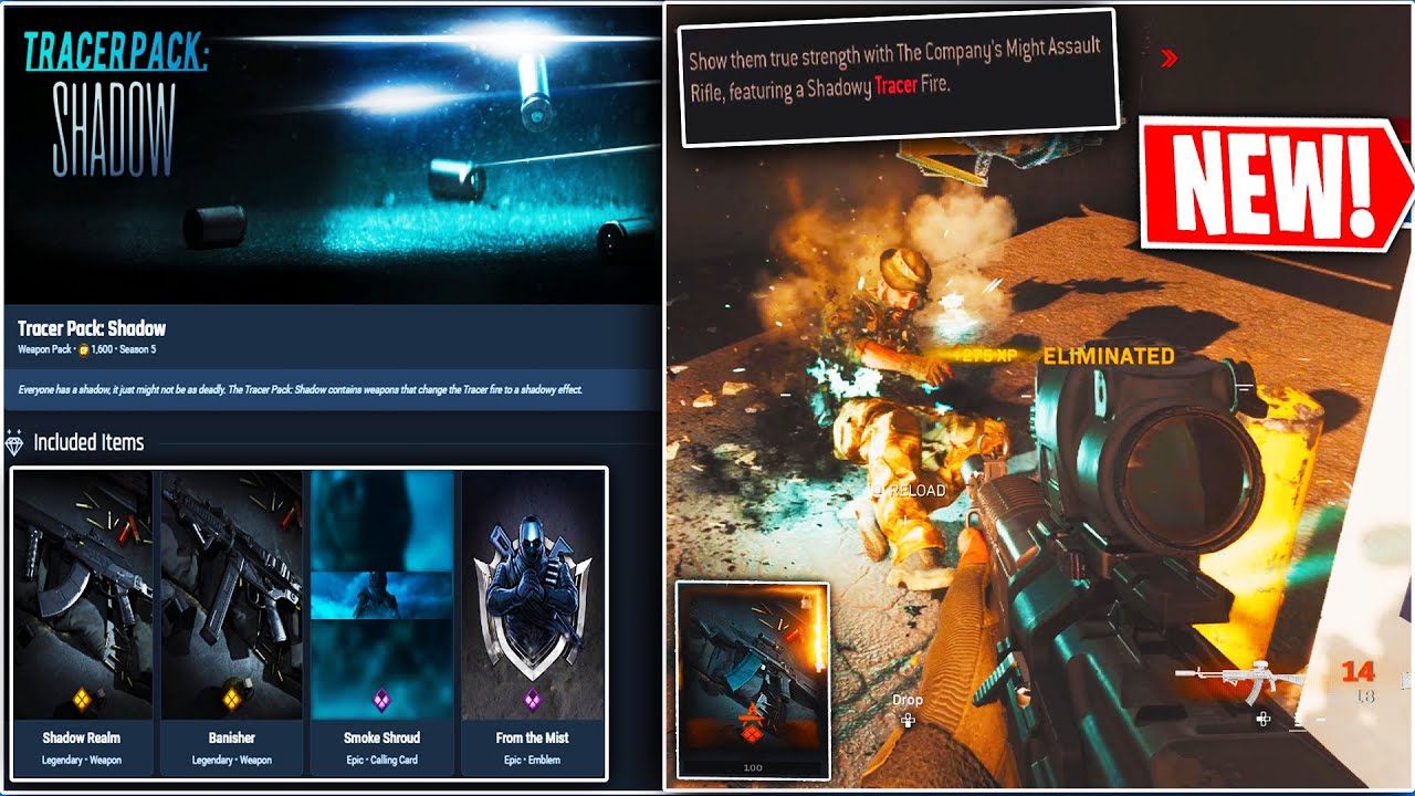 the NEW "SHADOWY TRACER EFFECT" IN MODERN WARFARE! "The Company's Might" (MW TRACER PACK SHADOW)