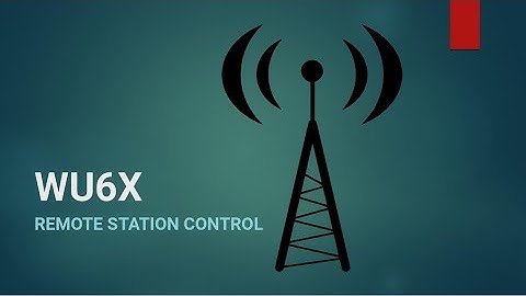 Remote Operating: Operating a Ham station remotely
