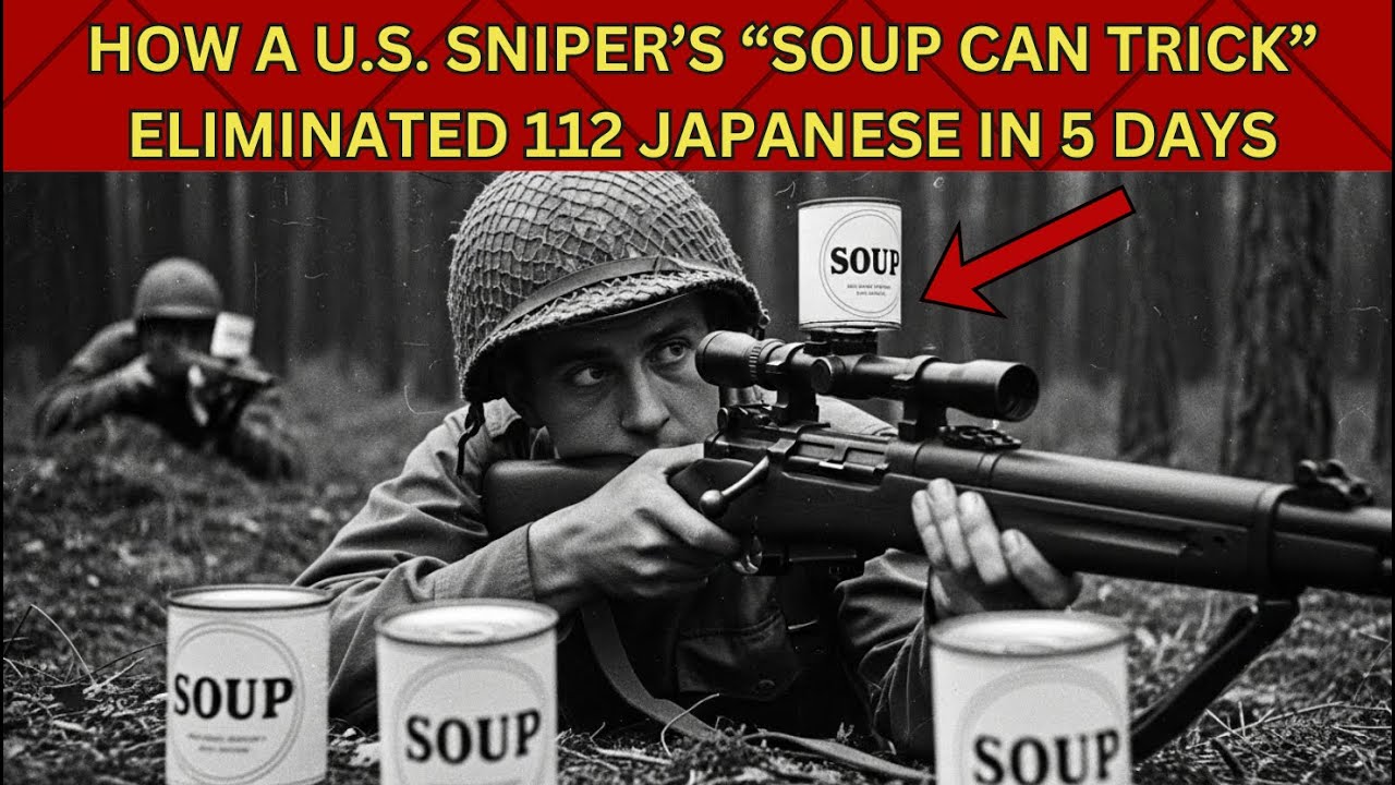 WATCH HOW A U.S  SNIPER’S “SOUP CAN TRICK” ELIMINATED 112 JAPANESE IN 5 DAYS