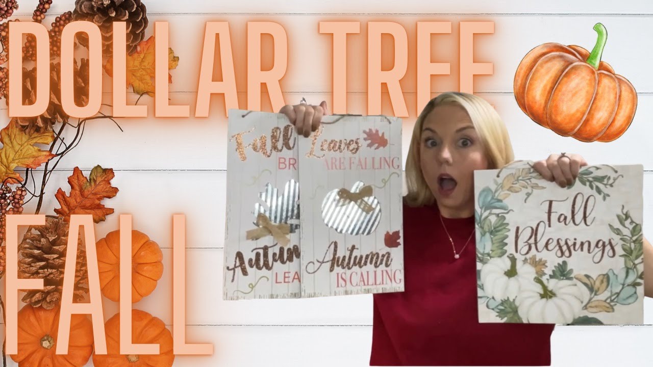 Dollar Tree Fall Haul plus random DIY items and ideas YouTube