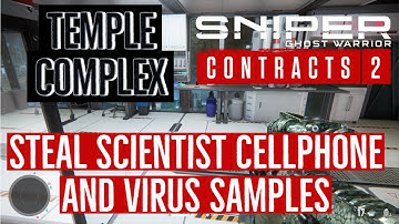 Sniper Ghost Warrior Contracts 2 - Temple Complex | Steal scientist cellphone and Virus Sample 60FPS