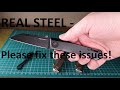 Real steel solis vs luna ti vs luna stripe uk edc knives  real steel  please correct these flaws