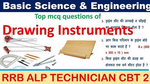 Drawing Instrument| Engineering Drawing for ALP CBT 2|| Basic Science and Engg. for ALP||