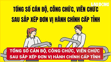 Tổng số cán bộ, công chức, viên chức sau sắp xếp đơn vị hành chính cấp tỉnh | Báo Lao Động