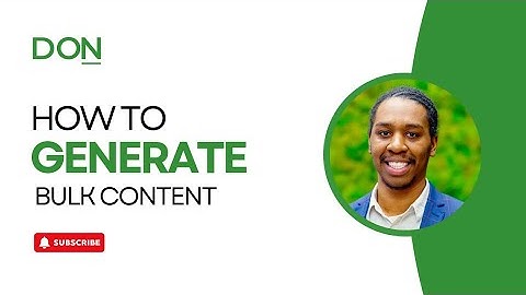 Generate Bulk AI Content in Google Sheets