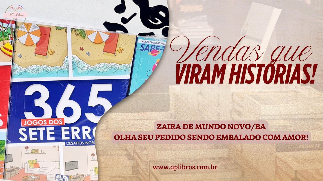 Pedido embalado e enviado para Zaira de Mundo Novo/BA #aplibros #pedidoembaladoaplibros