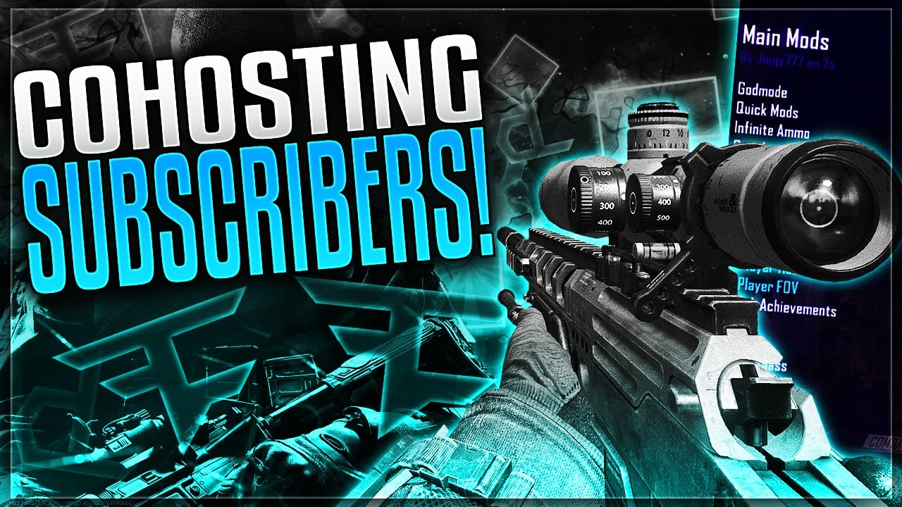 GIVING MY SUBSCRIBERS MOD MENUS! BLACK OPS 2 MODDED LIVESTREAM!