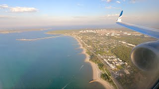 4K landing onboard REX Airlines Boeing 737-800 into Sydney