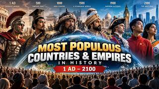 Most Populous Countries & Empires in History (1 AD–2100) | Population Racelandscape