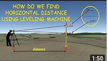 how to find Distance by leveling machine,How to measure distance using auto level in urdu/in hindi