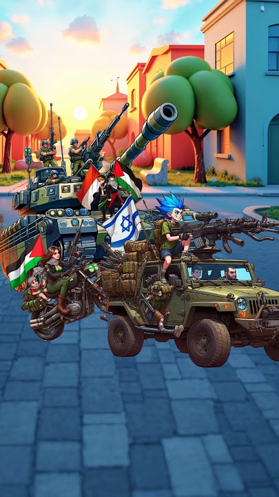 APAKAH TANK BISA MENANG MELAWAN MOBIL TEMPUR ⁉️ #shorts #kartun #animasi