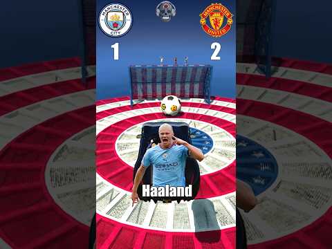 Man City vs Man United ⚽ Epic Car Jump Competition🛝🚗 Match 10 #gta5 #gaming #shorts