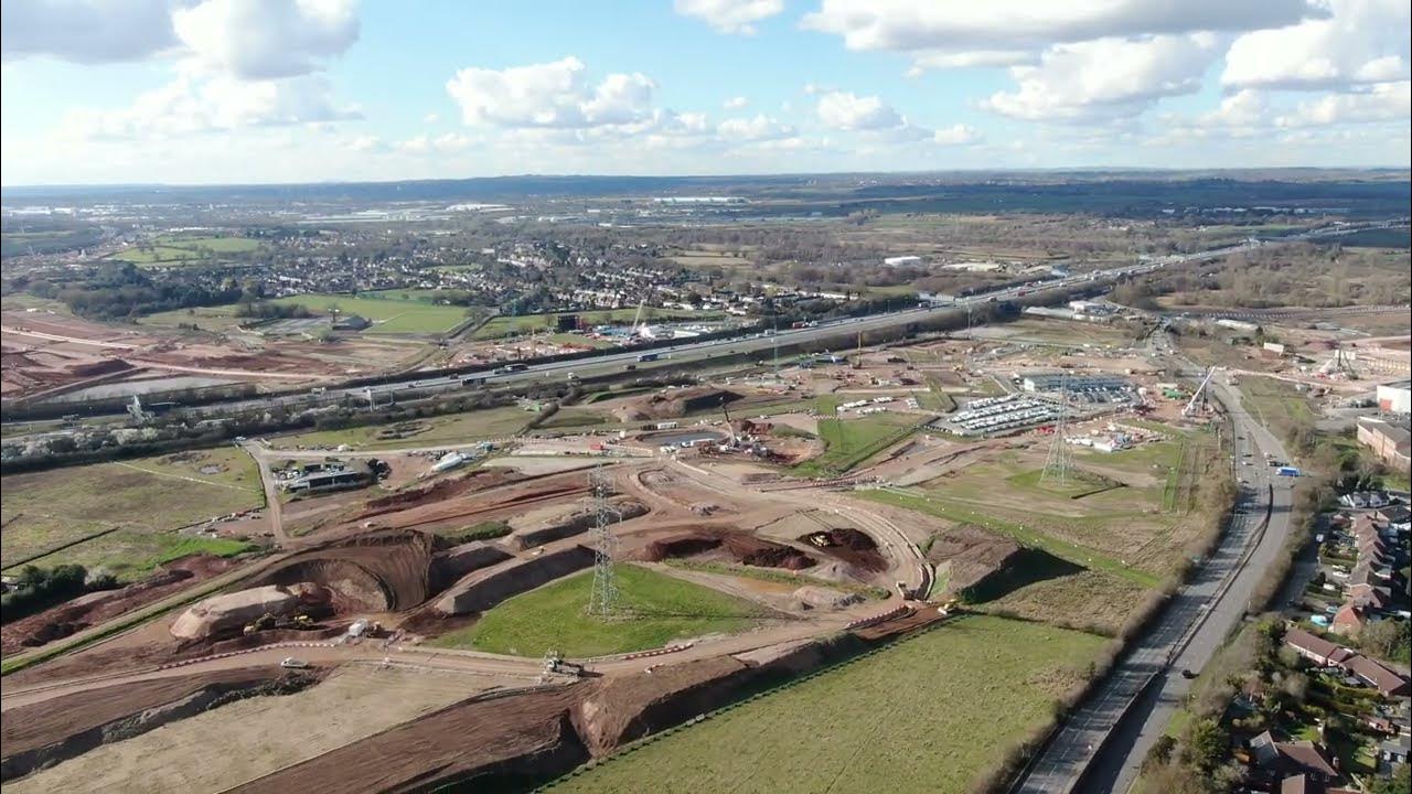 HS2 Construction Birmingham Delta Junction, Gilson, Coleshill