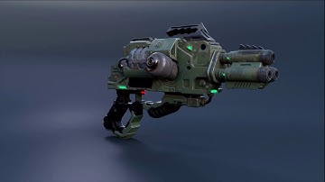 Sci Fi Gun Model & Textures