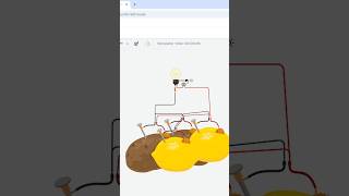 Potato Battery + Lemon Battery Amazing Bulb Project in Tinkercad Circuits