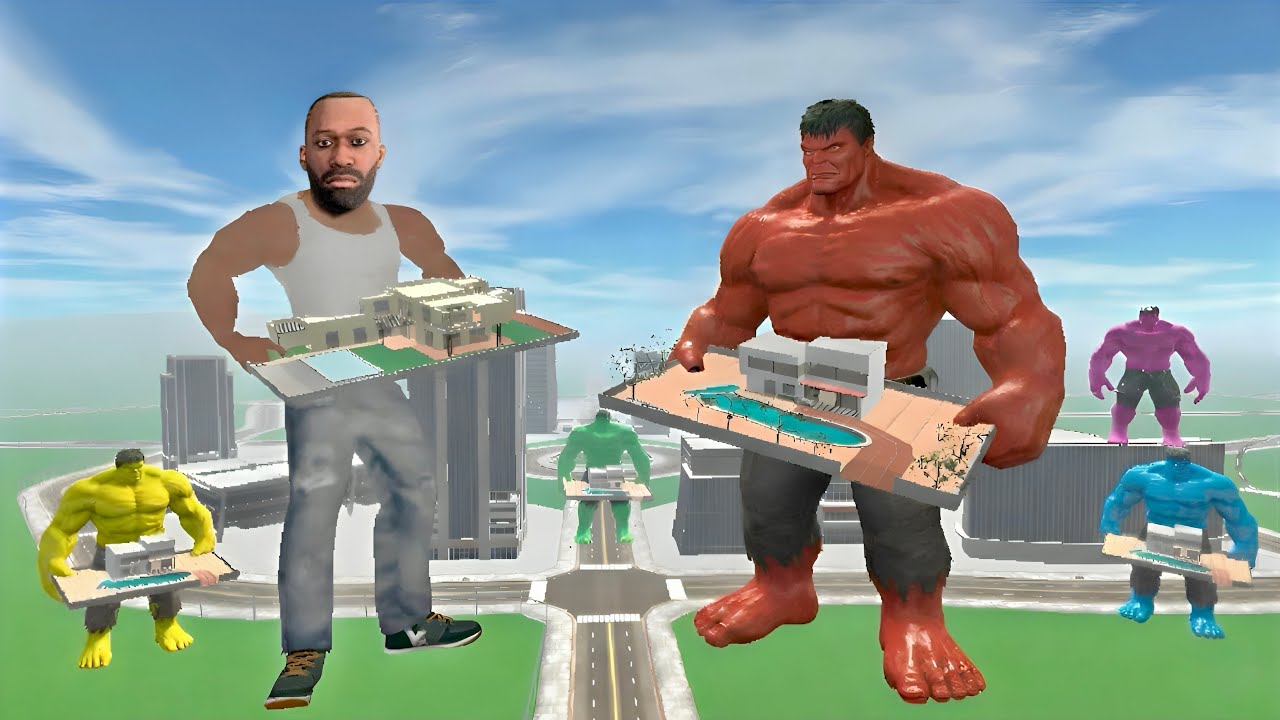 Franklin VS Hulk In Indian Bike Driving 3D