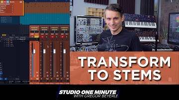 Transform a Multi Channel Instrument into Audio Stems #StudioOneMinute
