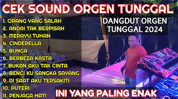 DANGDUT ORGEN TUNGGAL CEK SOUND 2024 - PALING ENAK COVER MAYA CHANDRA FULL BASS JEDUG AUDIO JERNIH