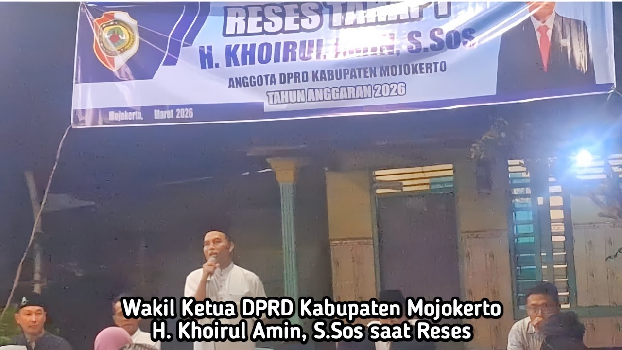 Wakil Ketua DPRD Kab. H. Khoirul Amin Ngabar Gelar RESES Tahap 1 Bahas Pemindahan Ibukota Mojokerto 