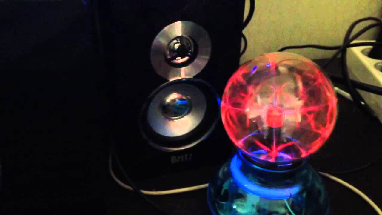 Plasma ball with music beat YouTube