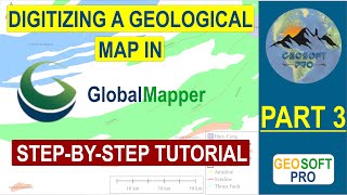 Digitizing Geological Maps in Global Mapper | Part 3 | Exporting Final Map with Scale, Legend &amp; Grid